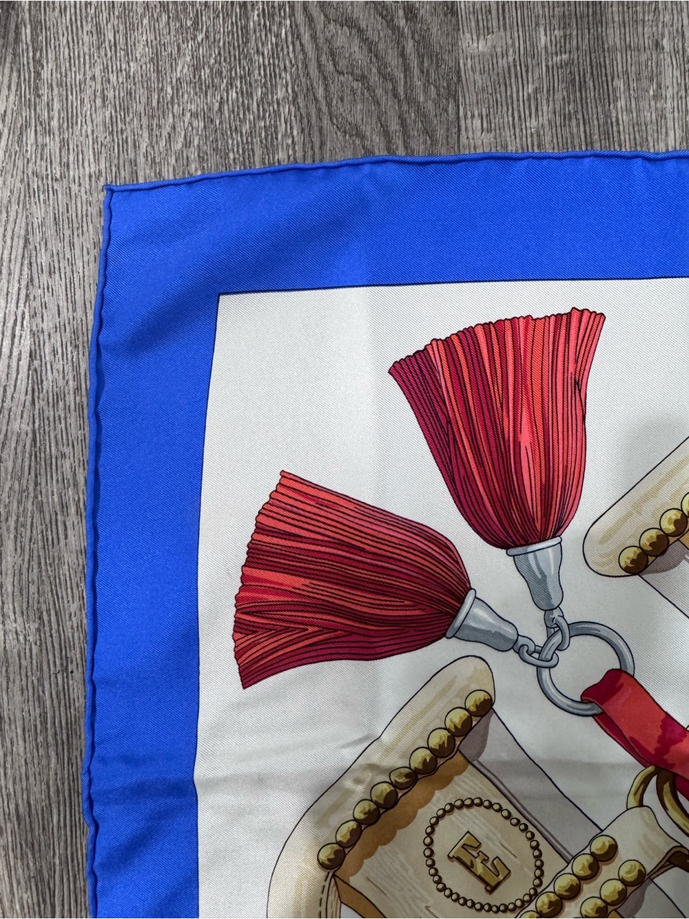 Hermes Aux Champs Carre Silk Scarf - Picture 3 of 8
